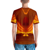 Close-up of SurArt 96 Men's T-shirt fabric and print detail.